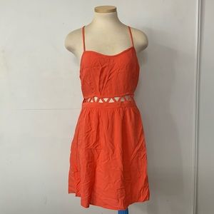 Orange cute dress